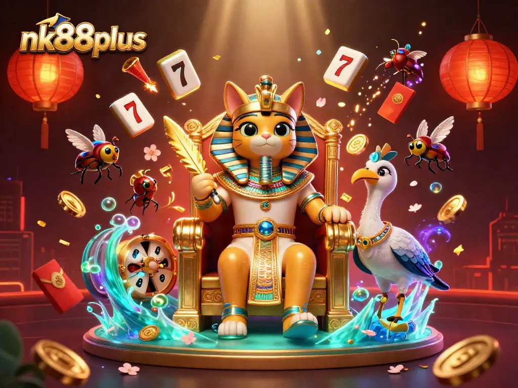 Engage in thrilling gameplay at nk88plus with vibrant slot graphics and dynamic casino elements.