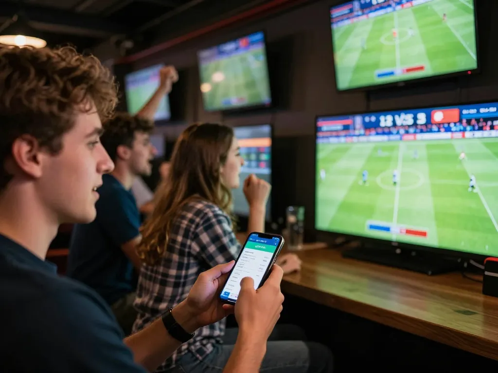 Socolive enhances the excitement of sports betting as fans cheer and place bets during a live match.