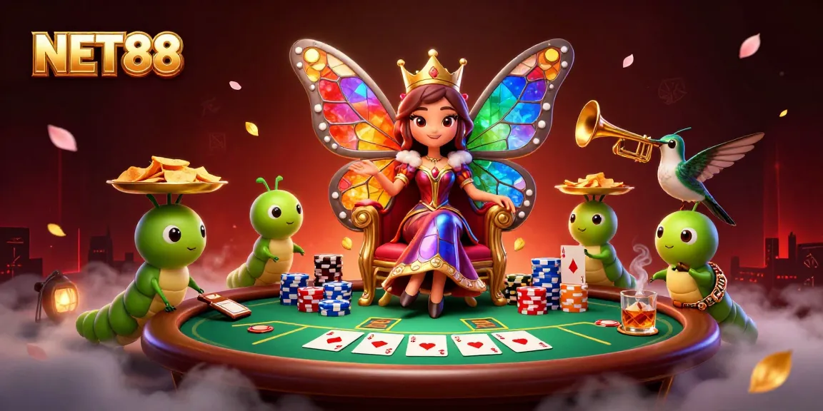 Join the NET88 experience with vibrant gaming elements and a lively poker scene.