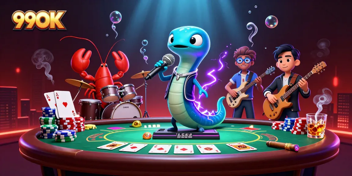 Experience exhilarating casino thrills with 99OK’s vibrant underwater party scene featuring dynamic characters.