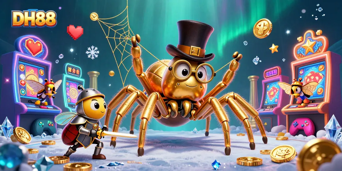 Experience the thrilling world of DH88 casino with vibrant characters and engaging game elements in action.