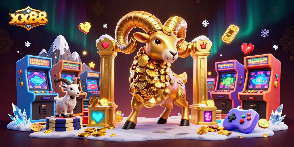 Experience excitement with xx88's animated golden ram charging through the casino gates!