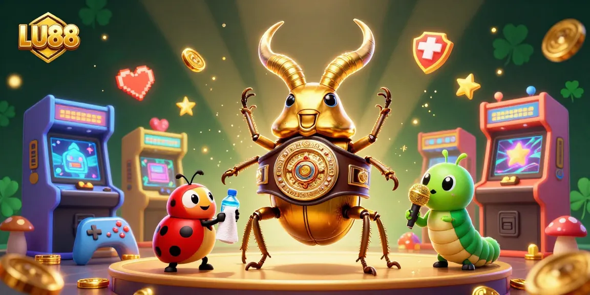 Experience exciting gameplay with LU88 in a vibrant casino-themed scene featuring unique characters.