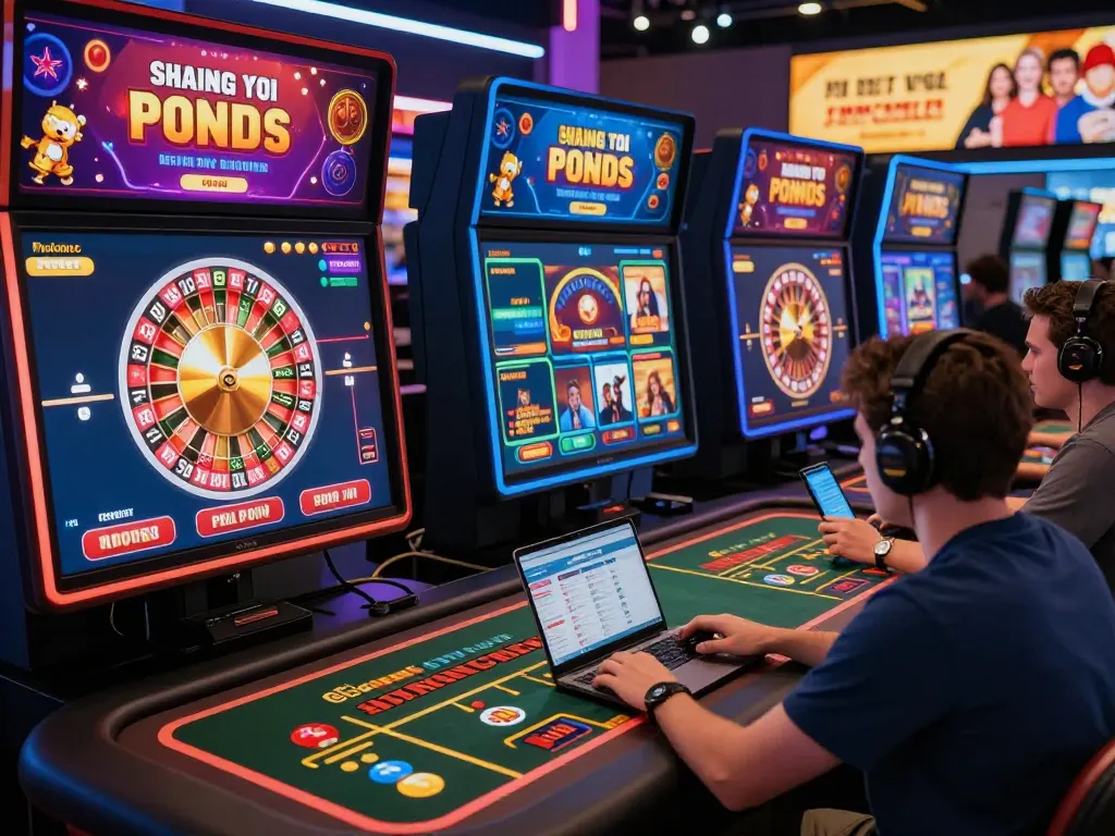 Players enjoying diverse online gaming options at https://luck8g.net in an immersive digital casino environment.