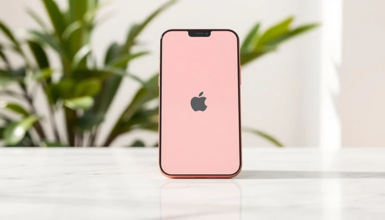 Presenta el iPhone 15 rosa en un entorno elegante, destacando su diseño moderno.