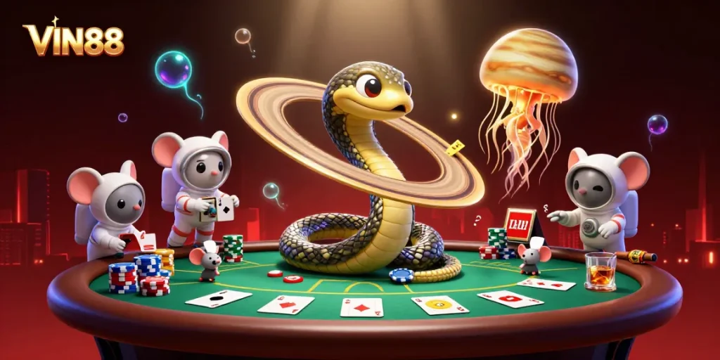 Experience thrilling gameplay with VIN88's innovative online casino atmosphere.