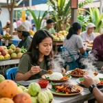 Warung225 menawarkan cita rasa masakan tradisional Indonesia yang segar dan lezat.